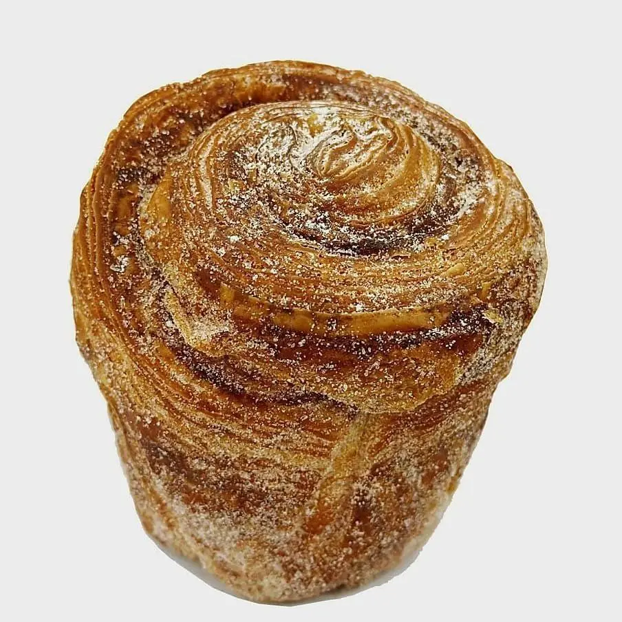 Cinnamon bun with a sticky glaze